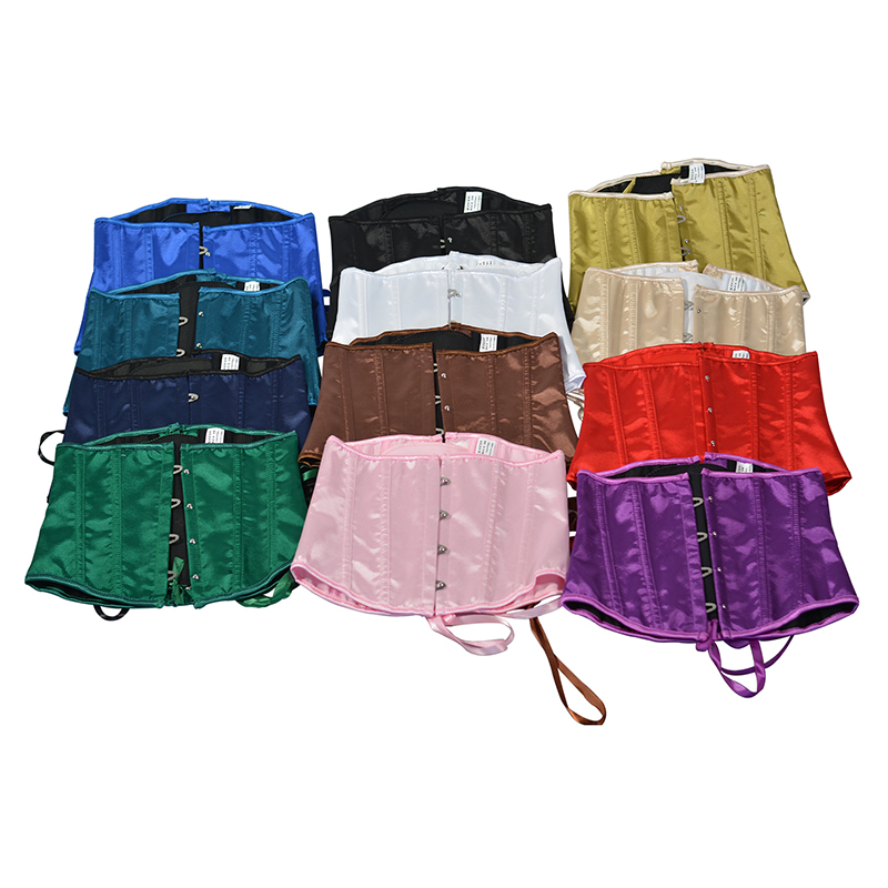 2025 Women Satin Underbust Cor - Corset Waist Cinch のレビューと価格