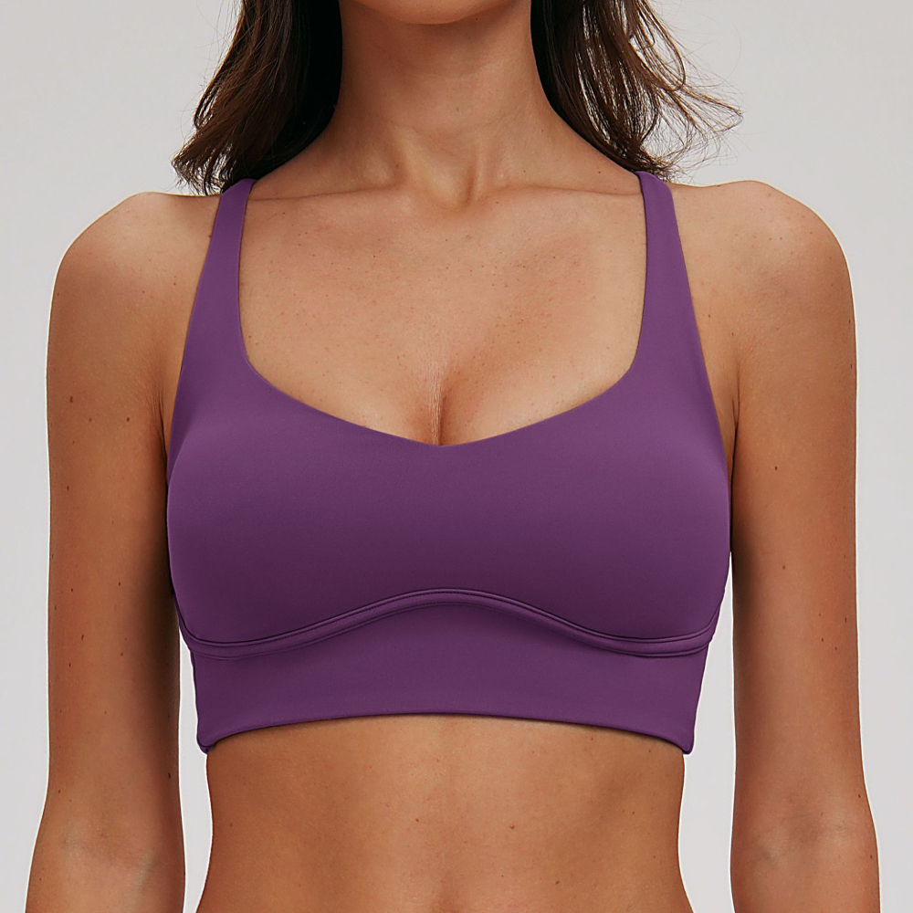 Sexy V-neck Sports Bra Yoga Un - Sports Bra High Impact のレビューと価格