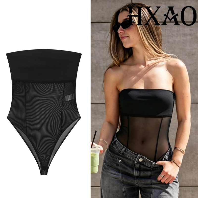 HXAO Tulle Corset Bodys Woman  - Strapless Bra Backless のレビューと価格