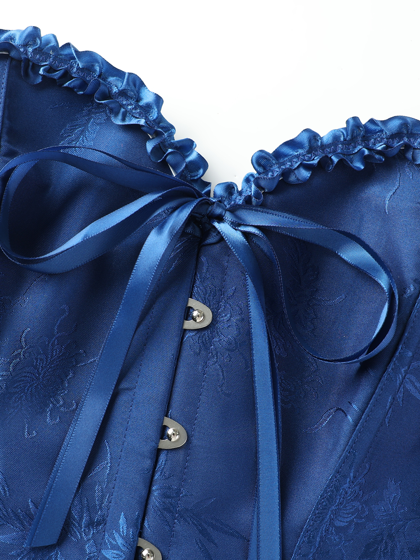 Dark blue jacquard lace edged  - Corset Waist Cinch のレビューと価格