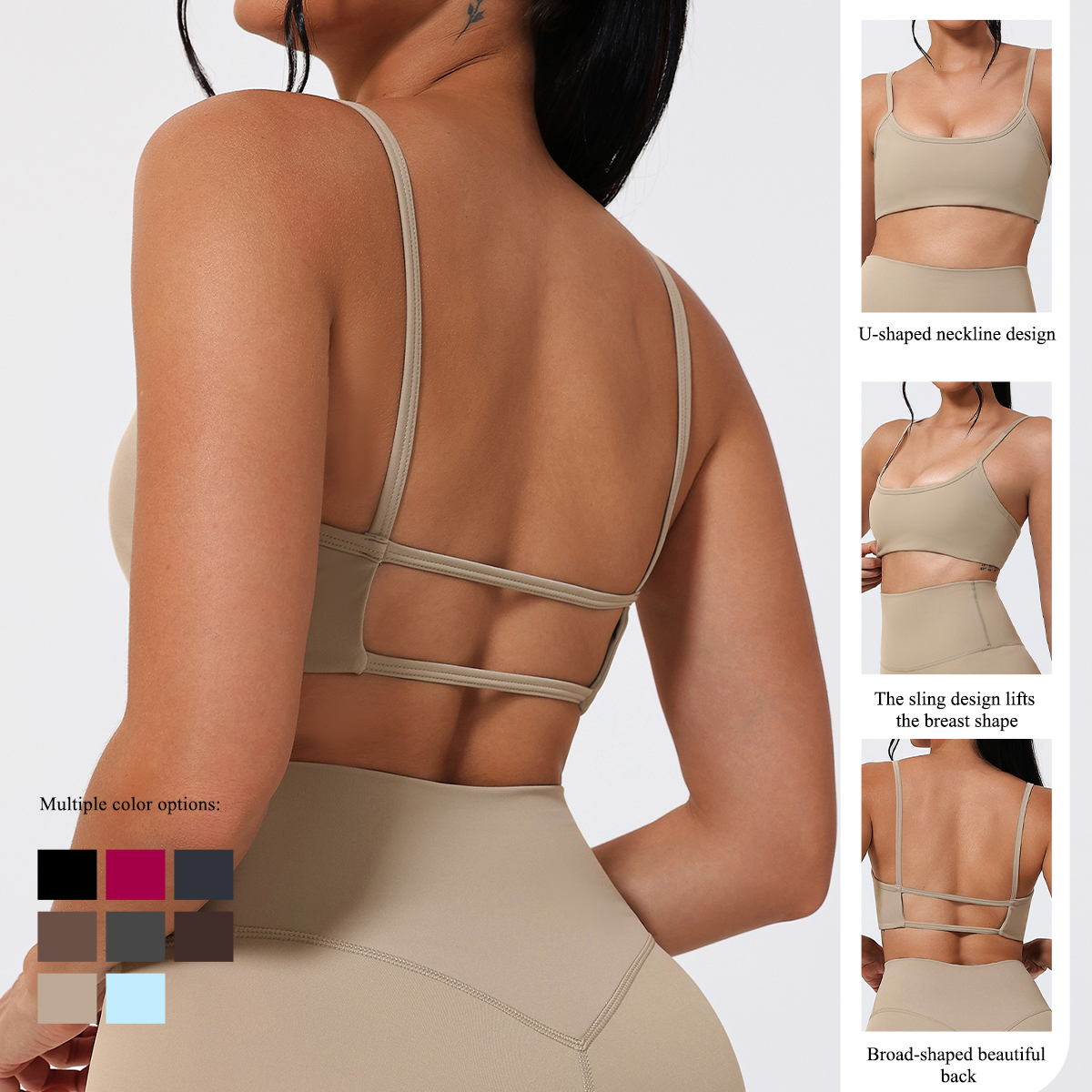 Ctenkevet Summer Backless Spor - Sports Bra High Impact のレビューと価格