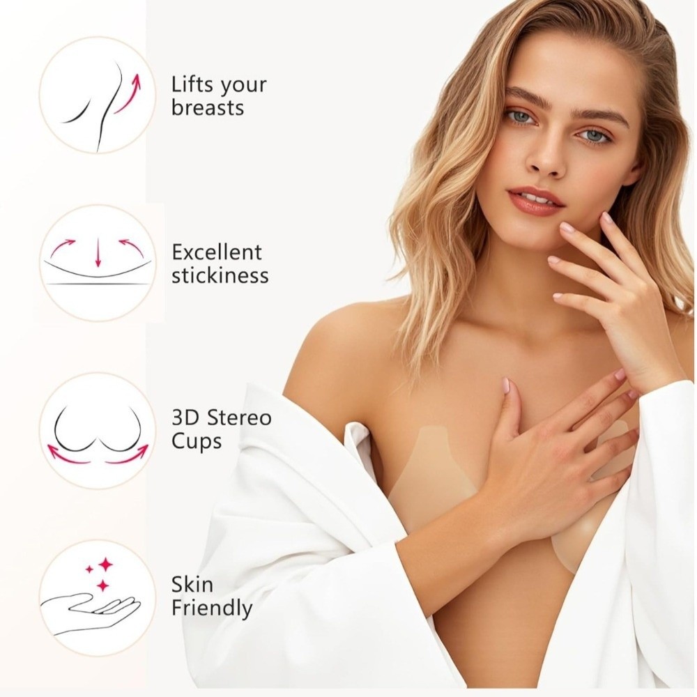 Seamless Silicone Nipple Cover - Silicone Bra Adhesive のレビューと価格