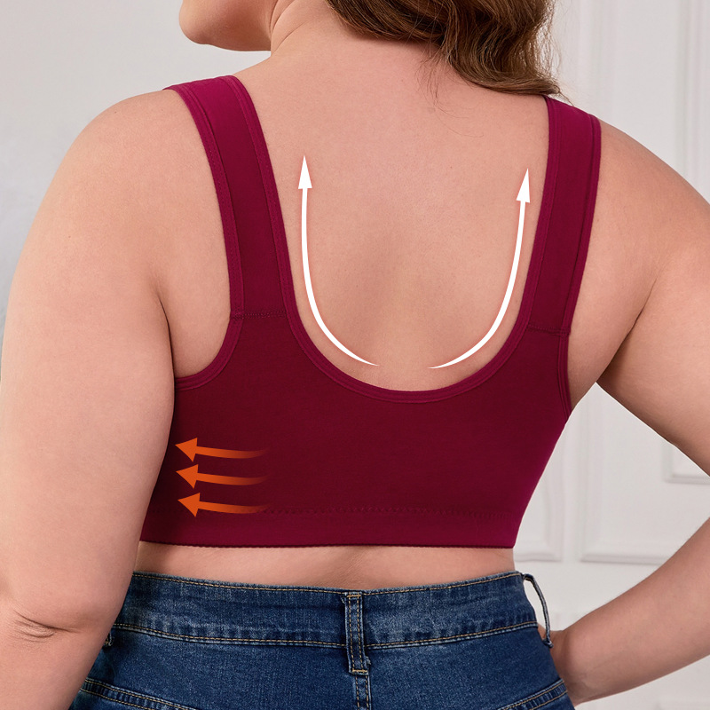 XL-7XL Plus Size Front Buckle  - Seamless Underwear Women のレビューと価格